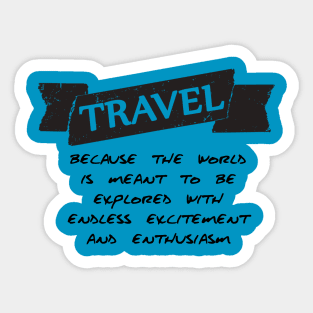 Travel The World Sticker